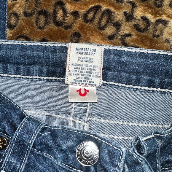 True Religion Rainbow Stitch Straight Jeans – Women’s Size 27 - Picture 4 of 12
